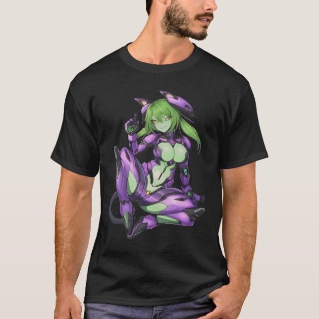 Camiseta Sexo alien android catgirl (Anverso)