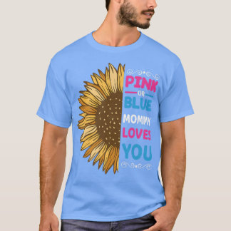 Camiseta Sexo de bebé rosa o azul revelan Invitación Sunfl