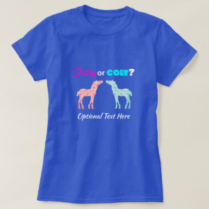 Camiseta Sexo De Estilo Occidental Filly O Colt Revelan Cam