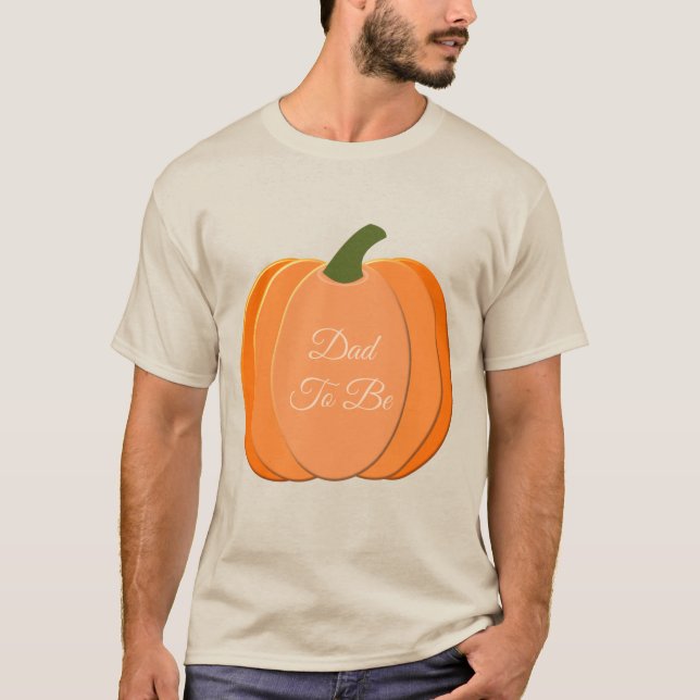Camiseta Sexo Naranja lindo Calabaza neutra papá ser (Anverso)
