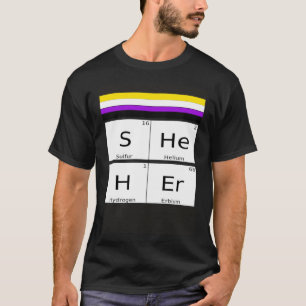 Camiseta Sexo no binario SHEHER Pronouns Preferencia Ident