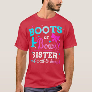 Camiseta Sexo revelar botas o torta a la hermana a la par d