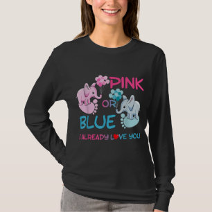 Camiseta Sexo Revelar color rosa o azul o Chica Fiesta Supl