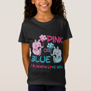 Camiseta Sexo Revelar color rosa o azul o Chica Fiesta Supl