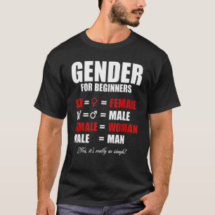 Camiseta Sexo simple para principiantes XX Mujer XY Mal