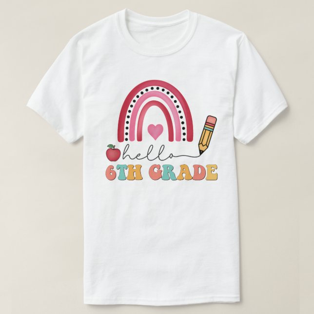 Camiseta Sexto curso escolar (Diseño del anverso)