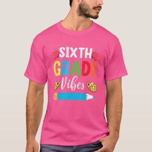 Camiseta Sexto curso Vibes 6° grado Profesor de equipo Prim
