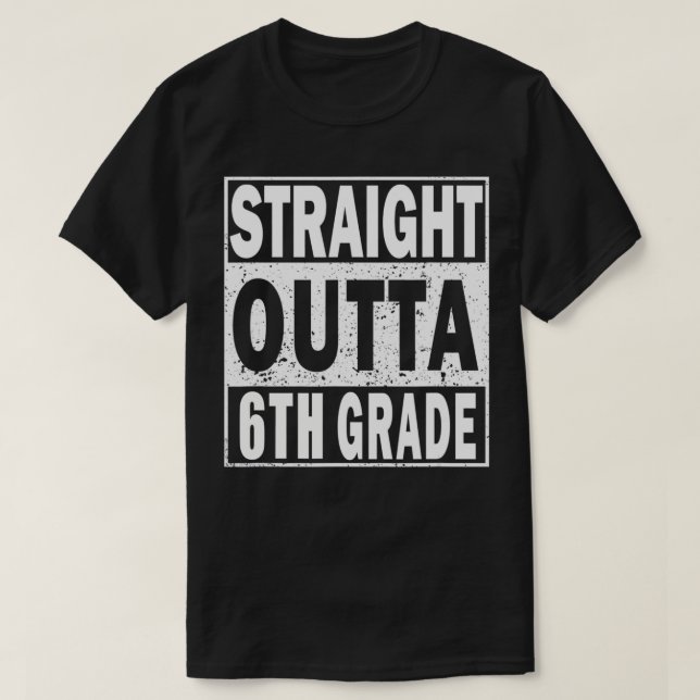 Camiseta Sexto Grado de Grado 6 Graduado (Diseño del anverso)