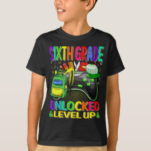 Camiseta Sexto Grado de videojuego de nivel superior desblo