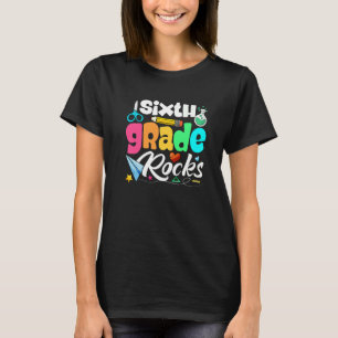 Camiseta Sexto Grado De Vuelta A La Escuela De Primer Día D