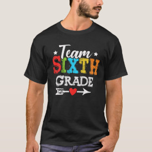 Camiseta Sexto Grado Grado Gracioso Del Equipo De Regreso A
