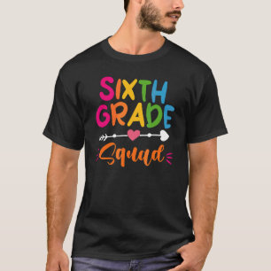 Camiseta Sexto Grado Squad Profesor de 6to Grado Estudiante