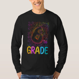 Camiseta Sexto Grado Tie Dye Profesor Estudiante  Regreso a