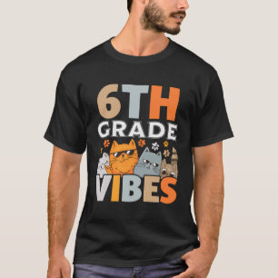 Camiseta Sexto Grado Vibes De Vuelta A La Escuela Cute Niño