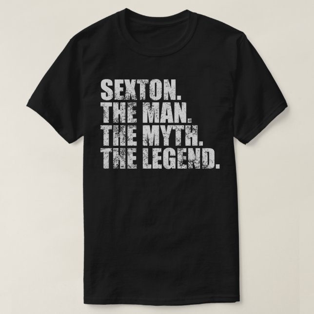 Camiseta Sexton Sexton Nombre de la familia Sexton apellido (Diseño del anverso)