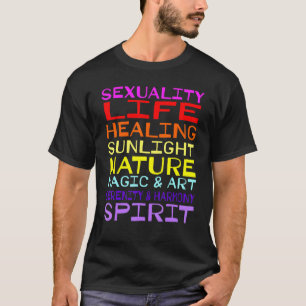 Camiseta Sexualidad Vida Curación de la Naturaleza Sunlight