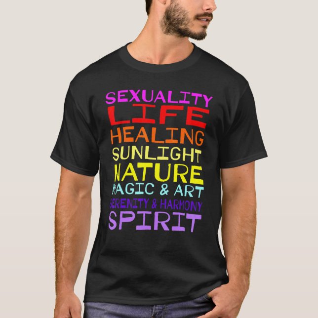 Camiseta Sexualidad Vida Curación de la Naturaleza Sunlight (Anverso)