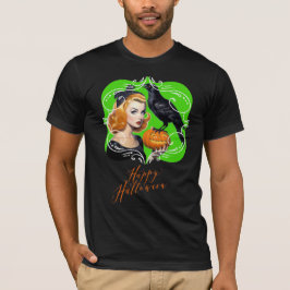 Camiseta Sexy Halloween Chica y Raven