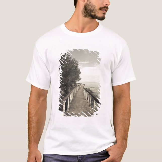 Camiseta Seychelles, la isla de Praslin, Anse Bois de Rosa, (Anverso)