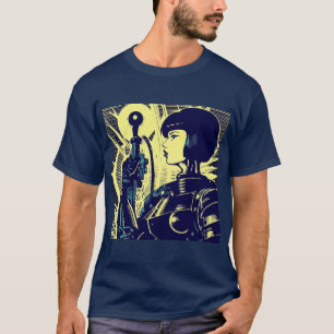 Camiseta SF - Anime Hero Woodcut 3