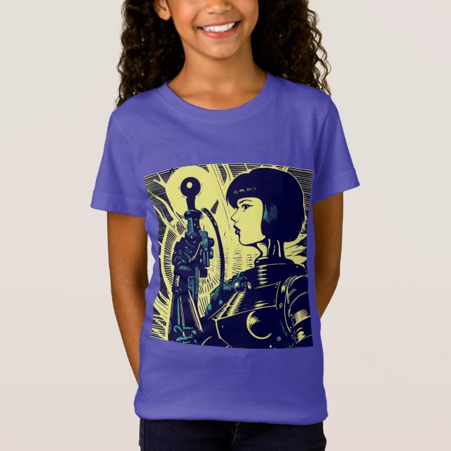 Camiseta SF - Anime Hero Woodcut 3 (Anverso)