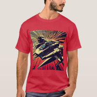 SF - Anime Starfighter Woodcut 1