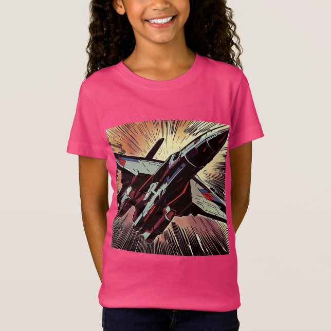 Camiseta SF - Anime Starfighter Woodcut 2 (Anverso)