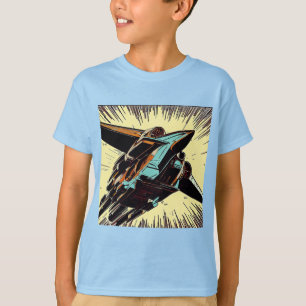 Camiseta SF - Anime Starfighter Woodcut 3