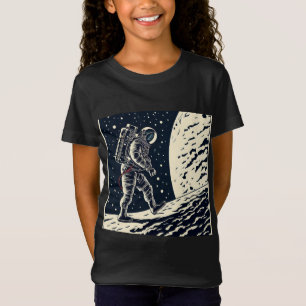 Camiseta SF - Astronauta en Spacewalk Woodcut 1
