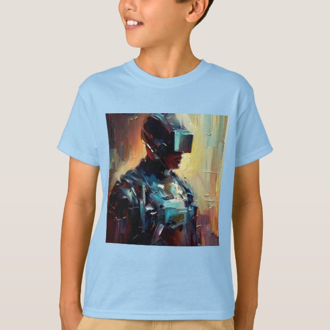 Camiseta SF - Ciberpunk Hero 3 (Anverso)