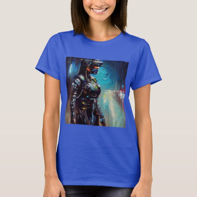 Camiseta SF - Cyberpunk Hero 2 (Anverso)