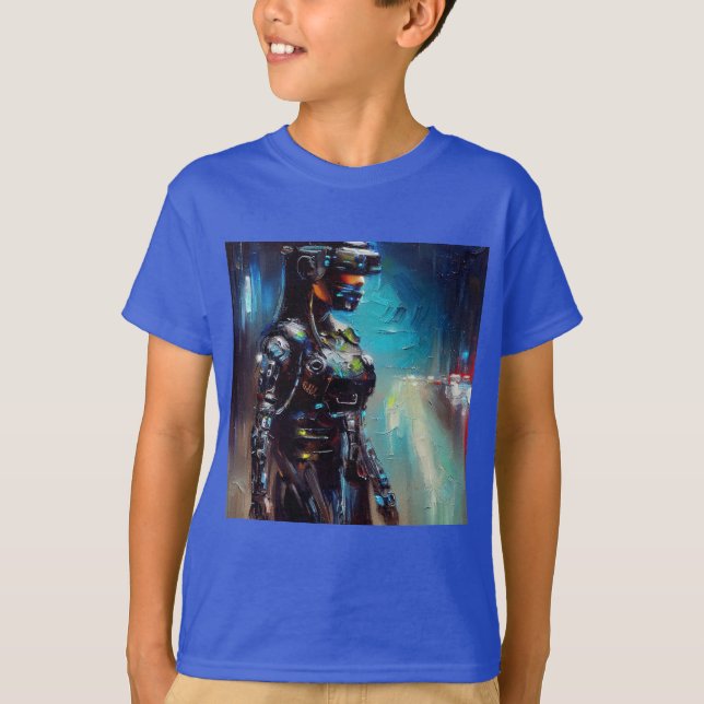 Camiseta SF - Cyberpunk Hero 2 (Anverso)