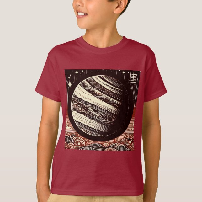 Camiseta SF Jupiter Woodcut 2 (Anverso)