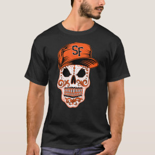 Camiseta Sf Sugar Skull Arte Chicano Mexicano Dia De Los Mu