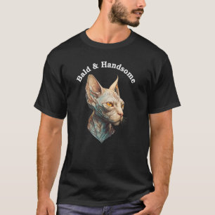 Camiseta Sfinx Cat Calvo y lindo gato sarcástico papá