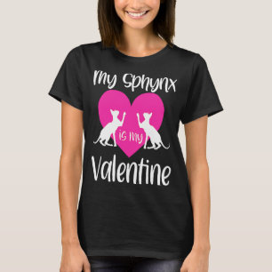 Camiseta Sfinx Cat Mom Dad El día de San Valentín Rescue Cu