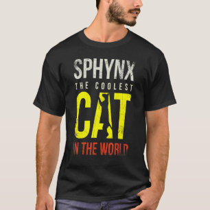 Camiseta Sfinx El Gato Más Frío Del Mundo Para Gato Sfinx