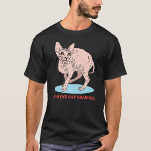 Camiseta Sfinx Sphynx Cat Grandpa Hairless Cat Dueño Sfinx