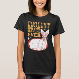 Camiseta Sfinx Sphynx Cat Grandpa Hairless Cat Dueño Sfinx