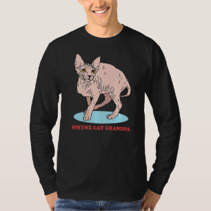 Camiseta Sfinx Sphynx Cat Grandpa Hairless Cat Dueño Sfinx
