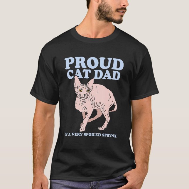 Camiseta Sfinx Sphynx Dad Cat Dad Sphynx (Anverso)