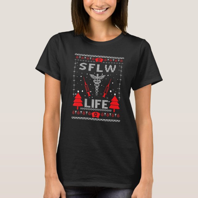 Camiseta Sflw Life Navidades feos sudorosos Grupo X (Anverso)