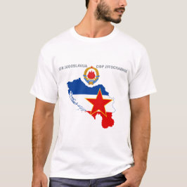 Camiseta SFR Yugoslavia - Mapa - Emblema - Bandera