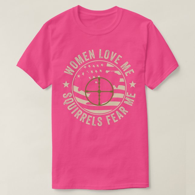 Camiseta SFunny Squirrel Hunter Squirrels me teme (Diseño del anverso)
