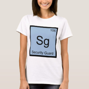 Camiseta Sg - Guardia de Seguridad Símbolo Elemento Químico