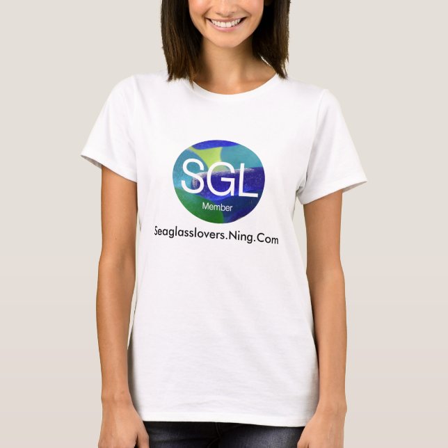 Camiseta sgltshirt, Seaglasslovers.Ning.Com (Anverso)
