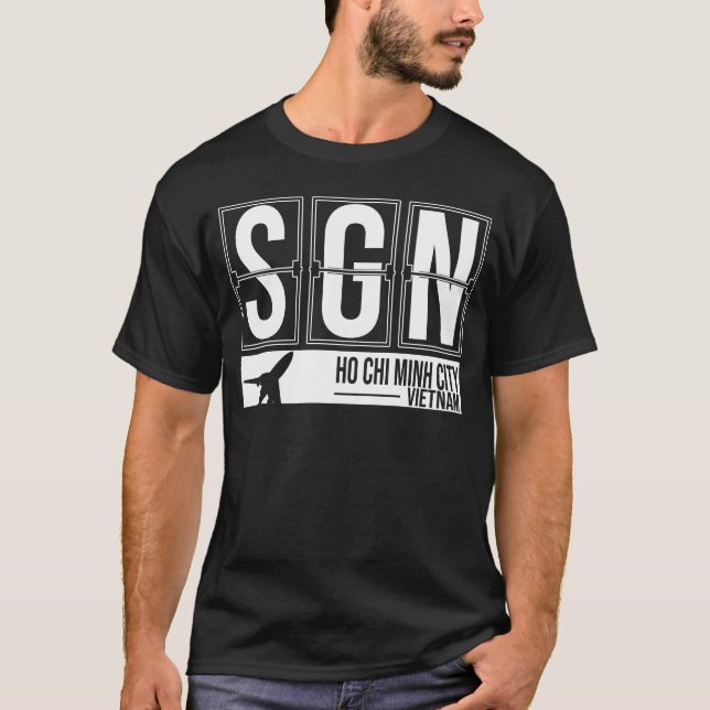 Camiseta SGN - Saigon - aeropuerto internacional de Nhat (Anverso)