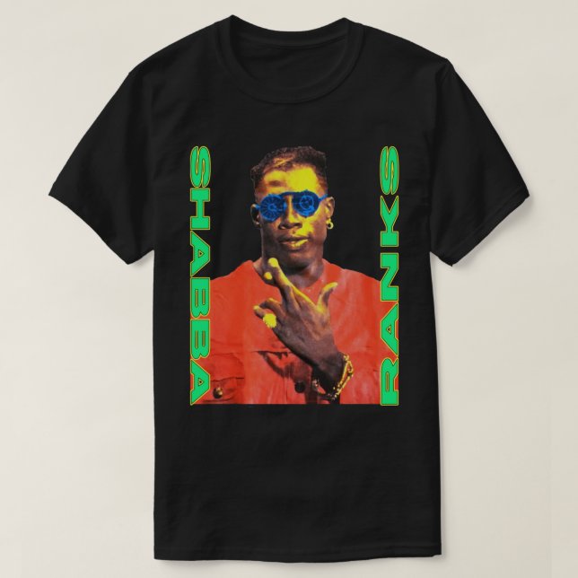 Camiseta Shabba Ranks Vintage (Diseño del anverso)