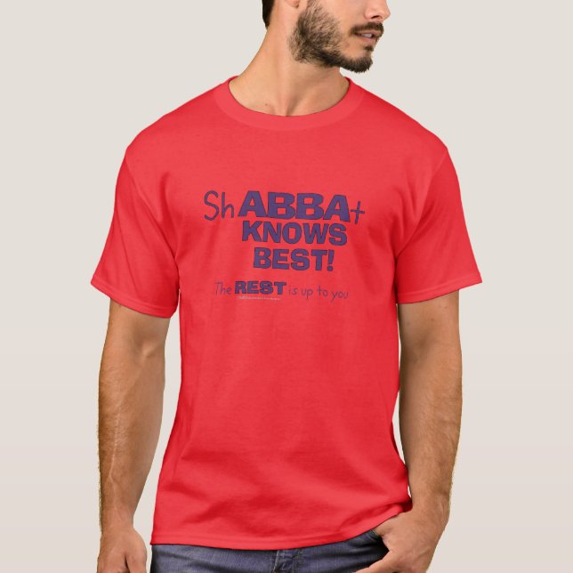 Camiseta ShABBAt Abba lo sabe mejor (Anverso)