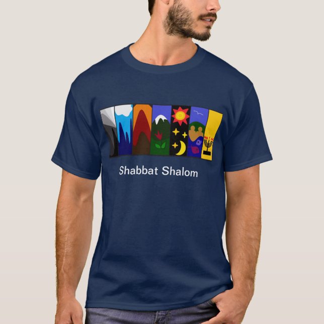Camiseta Shabbat Shalom (Anverso)